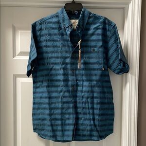 Men's DuckCamp Blue Patterned Shirt size large‎